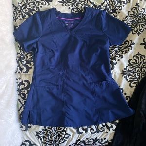 Navy Scrub Top